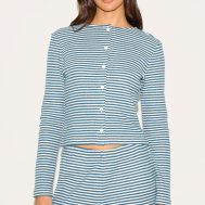 017b7b54eb9c004a1e2e6e3cdccbd5016ecd8bef_CNM8650_1_blue_brushed_rib_striped_long_sleeve_button_up_top