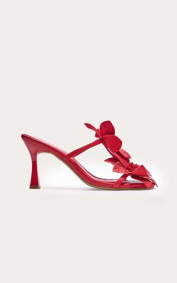 02f307c38d81e1387eb190716b5e3c7a4e43a7a8_CNL6788_1_red_pu_square_toe_multi_flower_detail_mid_stiletto_heeled_mules
