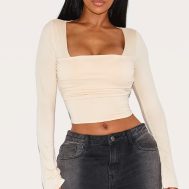 047245cdc870b1981e9a3ee7f3bc277341b47945_CNL8226_1_shape_cream_super_soft_scoop_neck_ruched_bust_long_sleeve_top