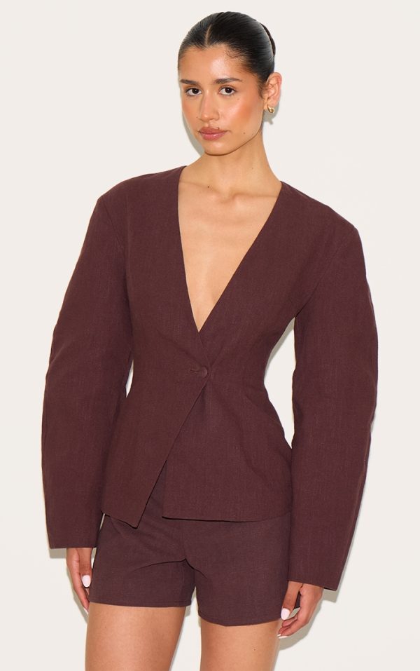 04a27dbd113d8aa2f0580fa6df72a5911ad8e95c_CNM7372_1_tall_deep_chocolate_premium_linen_look_tailored_hot_pant
