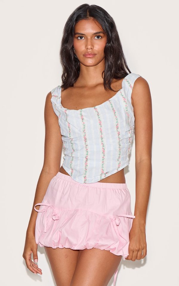 0cadf7cceed2a075f32e6db95f086de51f3d9053_CNM2539_1_pastel_blue_stripe_ditsy_print_ruched_corset_top