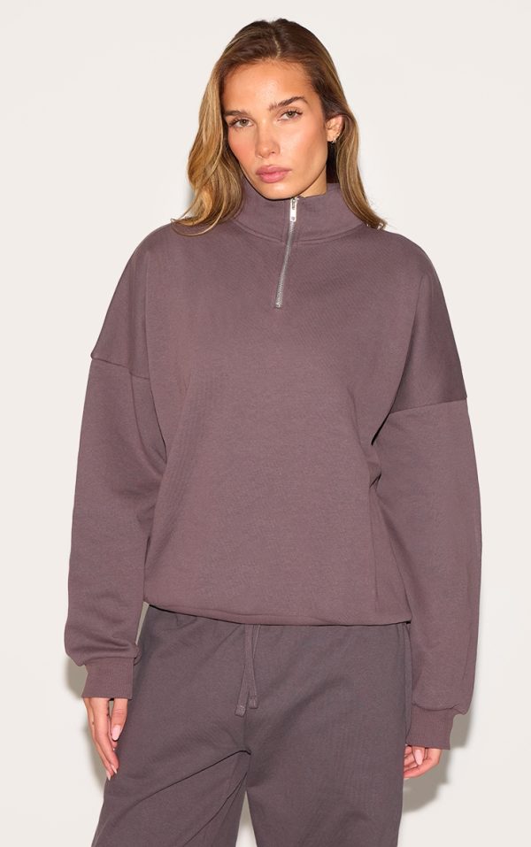 10f57337852f66faf5e7be4d65735d3b7a4ada83_CNL7430_1_charcoal_premium_high_neck_quarter_zip_oversized_sweatshirt