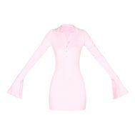 13283d6b6d1737ca15b01c90ba7e27937e6da2d5_CNM2487_5_candy_pink_rib_flared_cuff_bodycon_dress