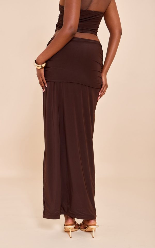 137d6acdb7e3b504f57090d11b5f691354ae5bfd_CNM5199_3_brown_ruched_detail_flowy_maxi_skirt