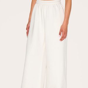Tall Cream Extreme Wide Leg Joggers
