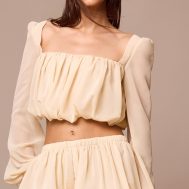 1a7c2f733fba2e48c66d7c48b68192415691a378_CNM4347_1_almond_chiffon_gathered_lace_trim_blouse