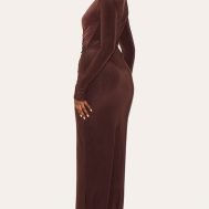 1a927469956e77b5ac942c1d8c64c4709da46fa5_CNM8002_2_chocolate_double_layer_plunge_ruched_maxi_dress
