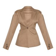 1cc576661b6c50252d872d66349b42b27dbdecde_CNL9296_5_light_brown_tailored_woven_cinch_waist_blazer
