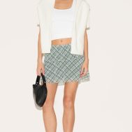 1e49ccc9c6740d6e20a0f140c5b202ab88f42f70_CNL9344_1_green_check_printed_frill_hem_mini_skirt