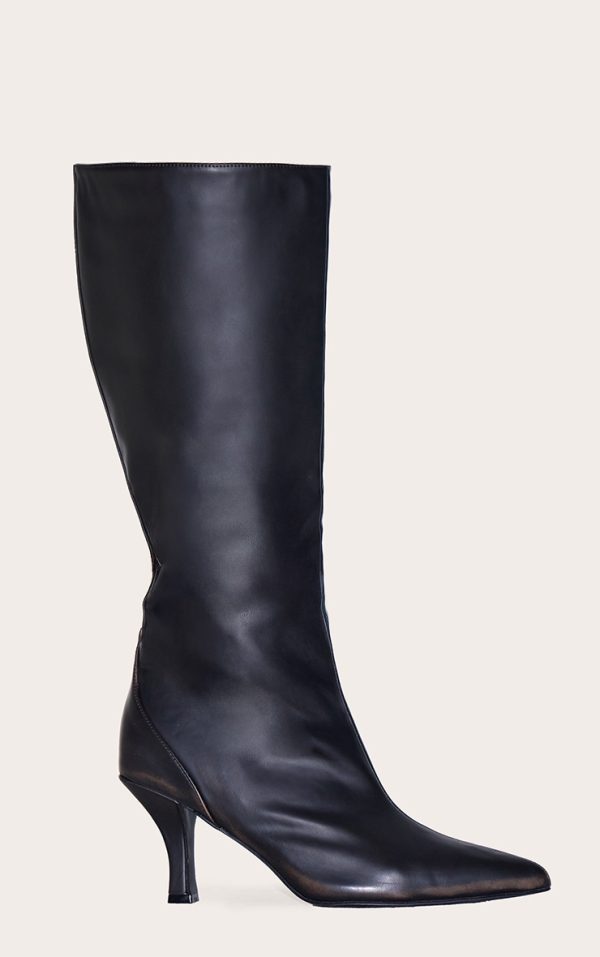 2231a38c97865ca80b188ea381ec7177c550a87a_CNL4040_1_black_burnish_wide_fit_pu_point_toe_high_stiletto_heel_knee_high_boots
