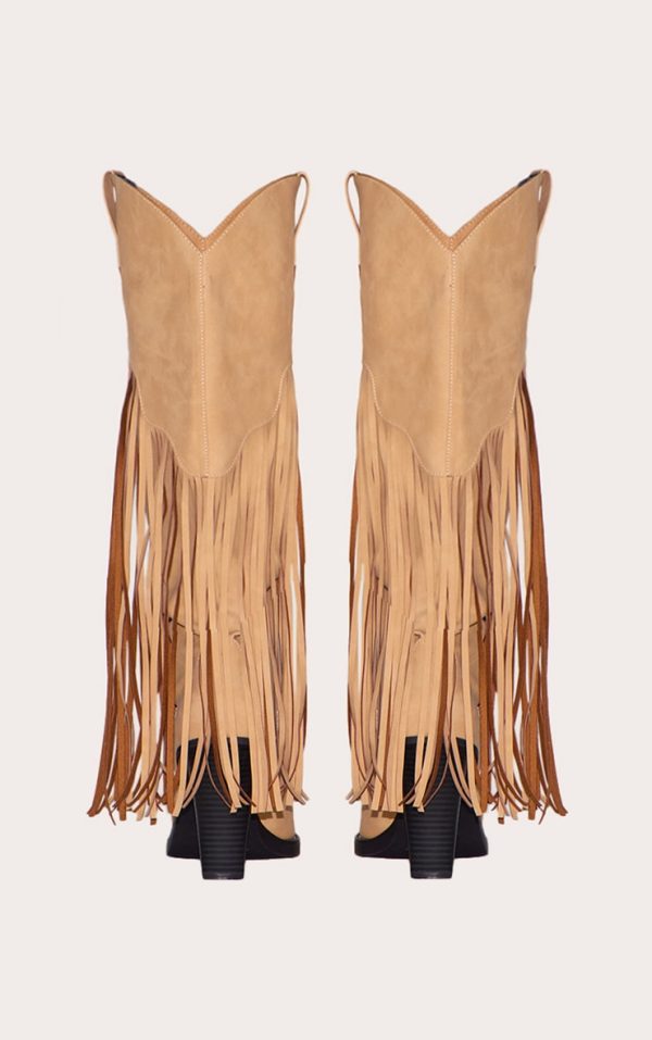 25e39fbd2da89f5c85023e81bbb9c4ef8db6a1f8_CNL6652_3_tan_faux_suede_point_toe_fringed_heel_knee_high_western_boots