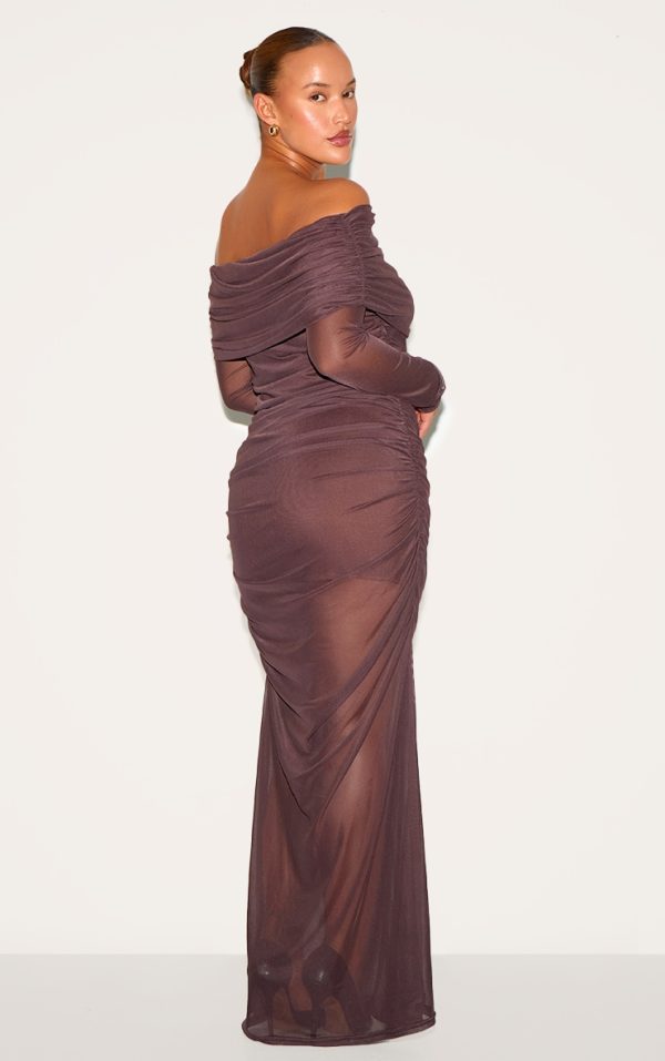 29a6460810816bd73b0855d25e8c9bcd87fff740_CNM3334_2_plus_dark_chocolate_mesh_overlay_long_sleeve_bardot_maxi_dress