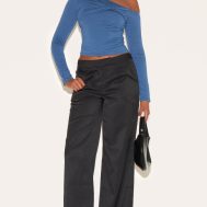 2ed58d3b2f66ce5eb66db42e2139957fc79e21f1_CNM2373_3_petrol_blue_contour_jersey_asymmetric_twist_detail_long_sleeve_top-1