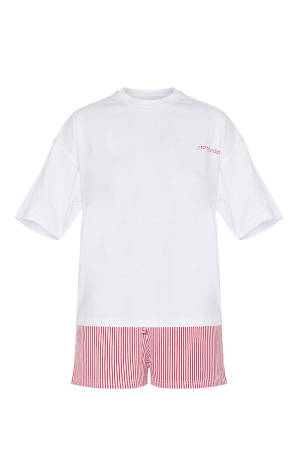 376f1182bbe81d581df3e78ded8d244bd628dc28_CNM4250_5_prettylittlething_white_stripe_oversized_tee_short_pj_set