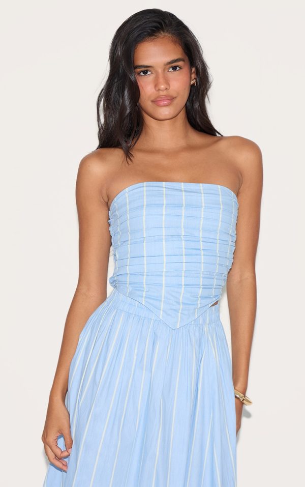 3800259f9a590f935b2af485324a2fe41fb193a3_CNM3912_1_blue_cotton_poplin_ruched_front_bandeau_top