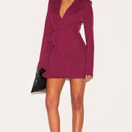 3cabddf51f342160a50258261e282b5075ac7498_CNL8508_3_tall_burgundy_tie_front_detail_cinched_blazer_dress