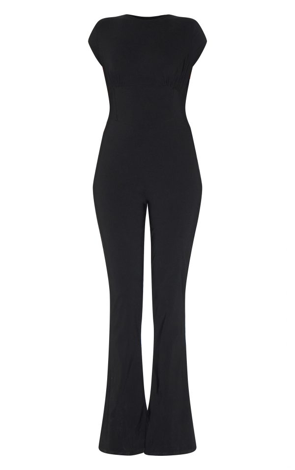 3cff13d89982373a145ebc03b969fe1b9280c226_CNM3120_5_black_stretch_woven_corset_detail_cap_sleeve_flared_jumpsuit