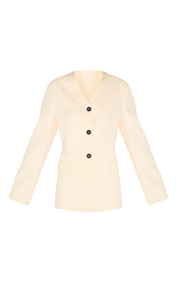 4531313247486f95ca310aaf8c731192e4d1e866_CNM1820_5_sand_premium_tailored_collarless_button_up_fitted_blazer