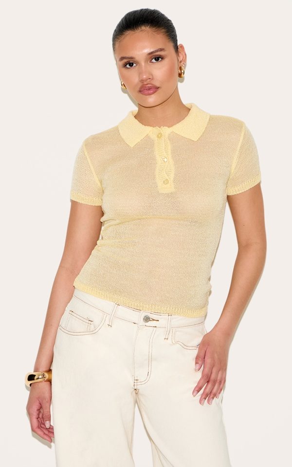 458401fb9f8fd55cb85c925c116a3aafa76cb3aa_CNM9269_1_yellow_sheer_knit_polo_top