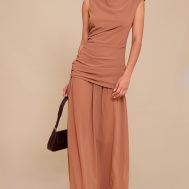 45c40216505330298122e98eae1f5118448a103f_CNM7934_3_mocha_chiffon_ruched_dropped_waist_sleeveless_maxi_dress