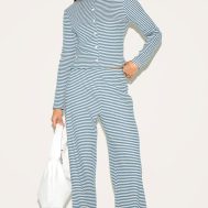 46461ff39603eb806556641d96a86fd8214b65c3_CNM8650_3_blue_brushed_rib_striped_long_sleeve_button_up_top