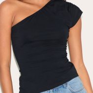 46cc265501002df1d854e46d2e2dd917601f4f01_CNM2317_1_black_cotton_one_shoulder_longline_top-1