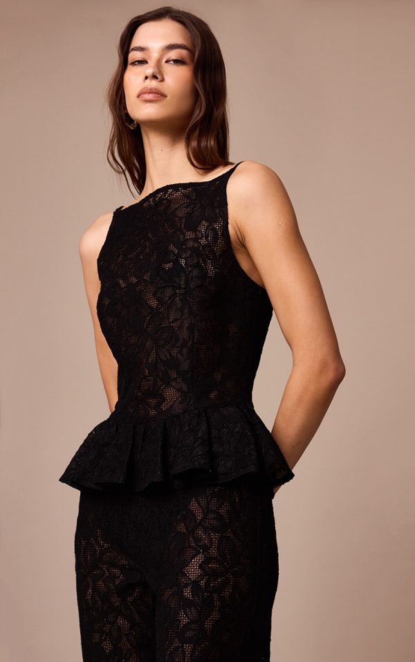 47a258f3309235ab7dfcb769c0bab16496dfdde9_CNM4364_1_black_sheer_lace_peplum_sleeveless_top