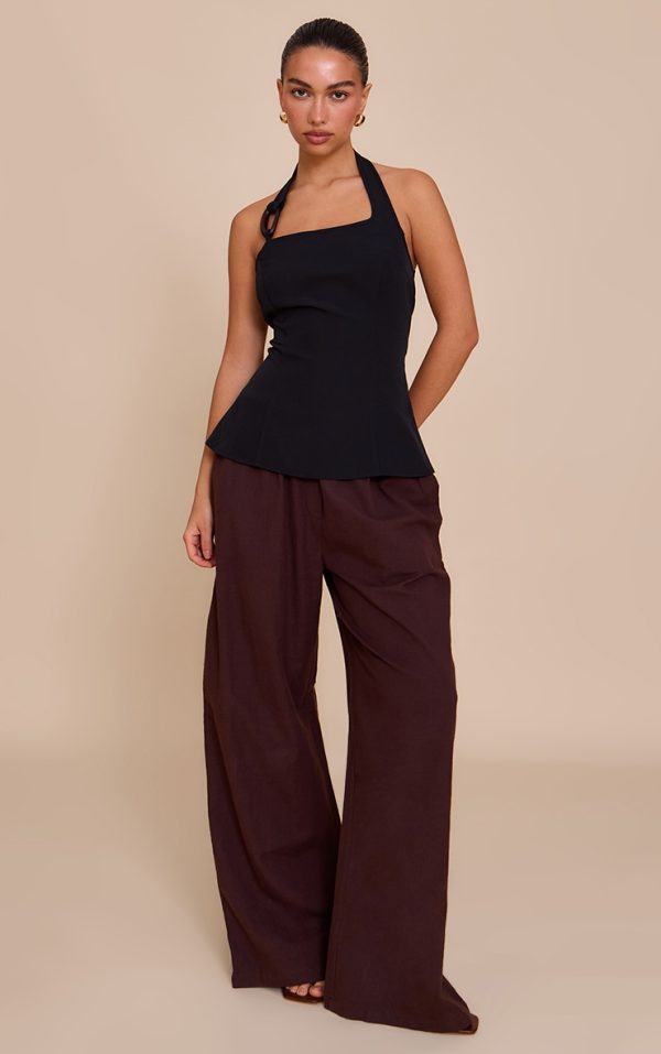 5174d61847a88dfdada4c7d89fa5a1a23055e6a6_CNN0287_3_black_woven_halterneck_trim_detail_top