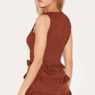 54df53ae063344de53580854724aa48dca7b161d_CNL9248_2_chocolate_woven_shirred_boat_neck_playsuit