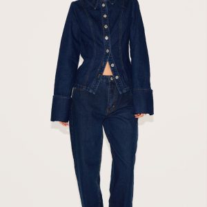 Indigo High Waist Mom Jeans
