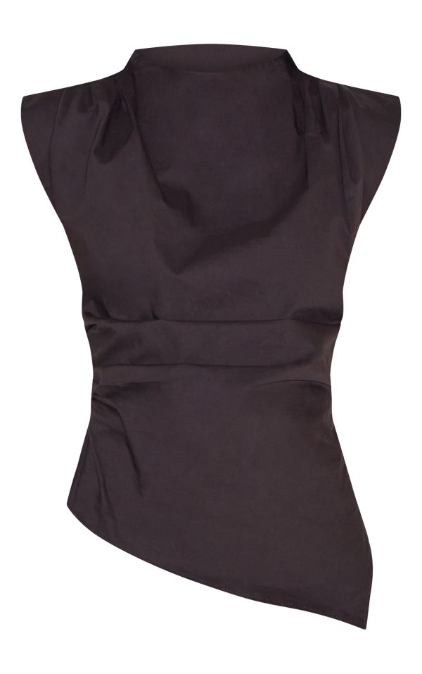 5881f3eff44e0d702ca7b404d5101c17fa27760c_CNM4279_5_black_woven_shoulder_detail_asymmetric_hem_long_top