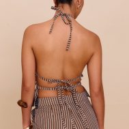 58a803be562c4bf1a42deca7a032c8416614d675_CNM1764_2_brown_stripe_woven_ruched_backless_halterneck_long_top