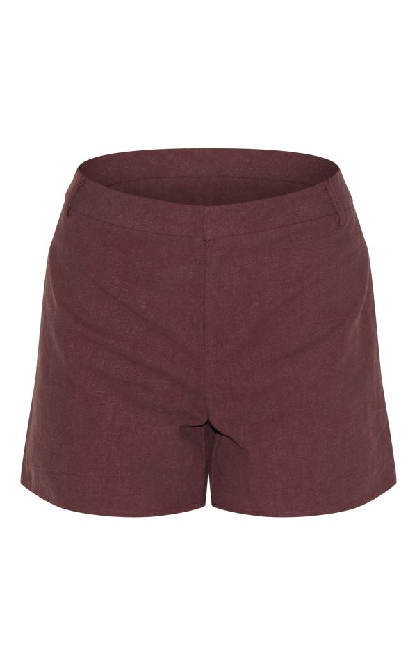 5a06dd8440ab9a7277f8734235fddd0c7ef84ab4_CNM7372_6_tall_deep_chocolate_premium_linen_look_tailored_hot_pant