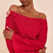 5b1e0544bfe4b94c42f58b8cee278b763654cacb_CNM8799_4_tomato_red_textured_gold_detail_bardot_long_sleeve_top