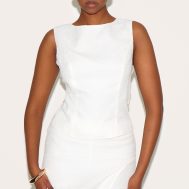 5c93c8d2cf6ee3f6fab9eecc7599f8120b2c1c80_CNM1813_2_white_boucle_tie_back_long_top