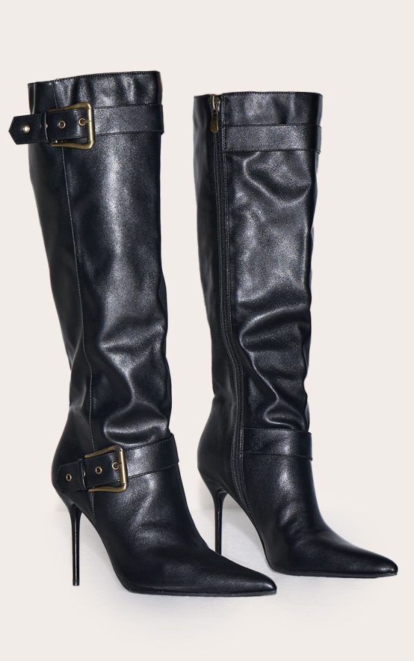 5d8837b016bb81ff80c3dbd88adcecb6092c335f_CNL6663_2_black_pu_knee_high_point_toe_buckle_high_stiletto_knee_high_boots