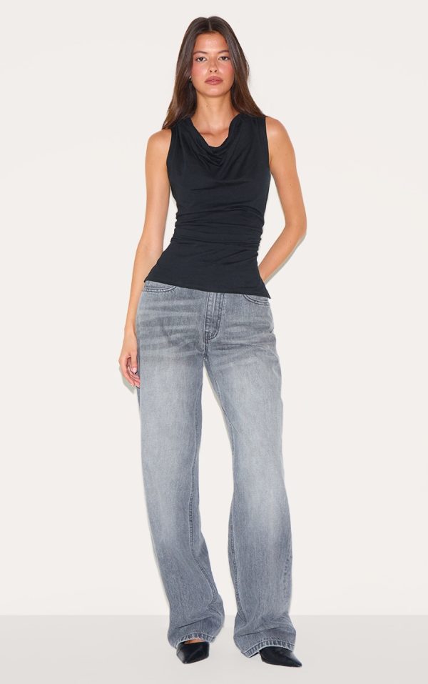 5e969c5ed7cc10503e33ffd1b45b822749ccedc2_CNM4292_3_black_cotton_ruched_waist_sleeveless_top