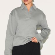 6073facf56a691f8941540bc6ae788513e8c3e06_CNL7557_1_light_grey_collar_detail_long_sleeve_sweatshirt