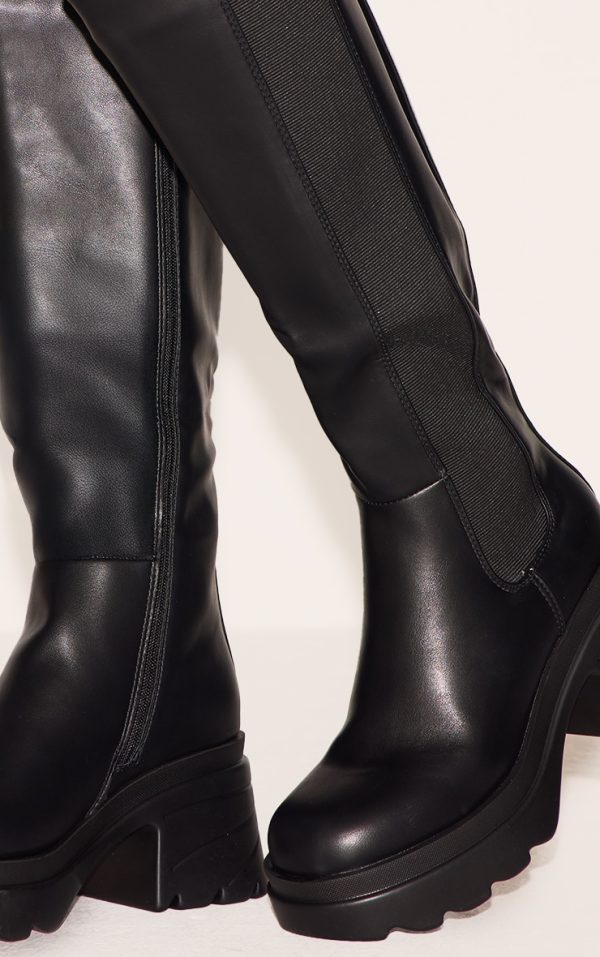 63877cc607fa6480b7967e815adb3e74aef596c0_CNJ2088_4_black_pu_chunky_chelsea_heeled_knee_high_boots