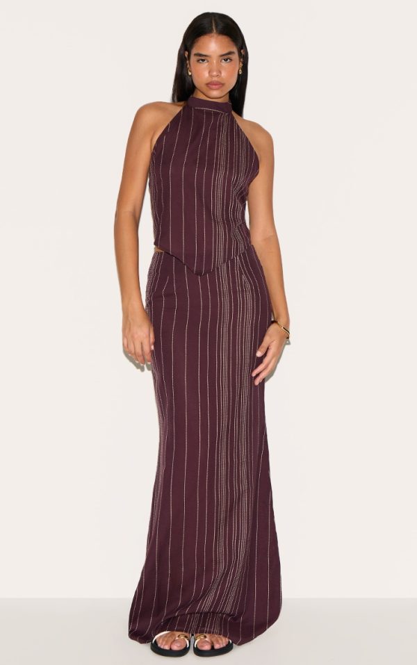 6493f51c3c0e017e4f501504449e383a8aea6ef3_CNM5631_1_tall_dark_brown_embroidered_stripe_maxi_skirt