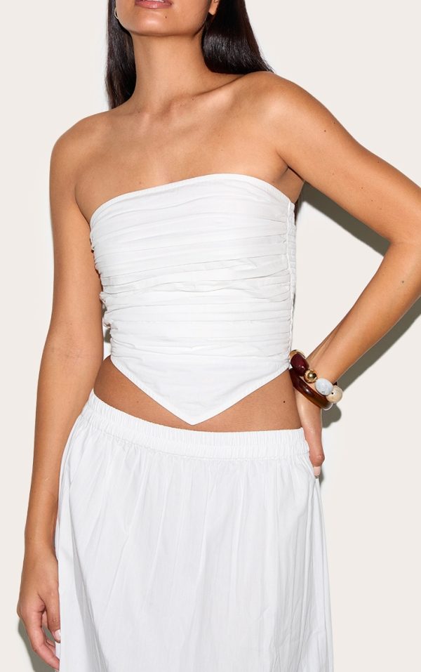 6542ebb2ab739e566f1b8206c5b33676bb3f81f8_CNM5645_4_tall_white_cotton_poplin_ruched_front_crop_top