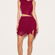 6748477de22b36eddba293a91d0cf3d68fb69bdd_CNM6169_1_wine_chiffon_frill_detail_mini_skirt