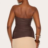 6d3f242309264e9ca4699028bf1c95fe5fe3464d_CNM8392_2_chocolate_double_layer_slinky_ruched_bandeau_longline_top