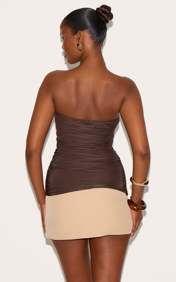 6d3f242309264e9ca4699028bf1c95fe5fe3464d_CNM8392_2_chocolate_double_layer_slinky_ruched_bandeau_longline_top