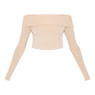 6f45a760e0dd1f0d41f9583ea21d110df1358ecd_CNL2587_5_beige_rib_bardot_foldover_flute_sleeve_longline_top
