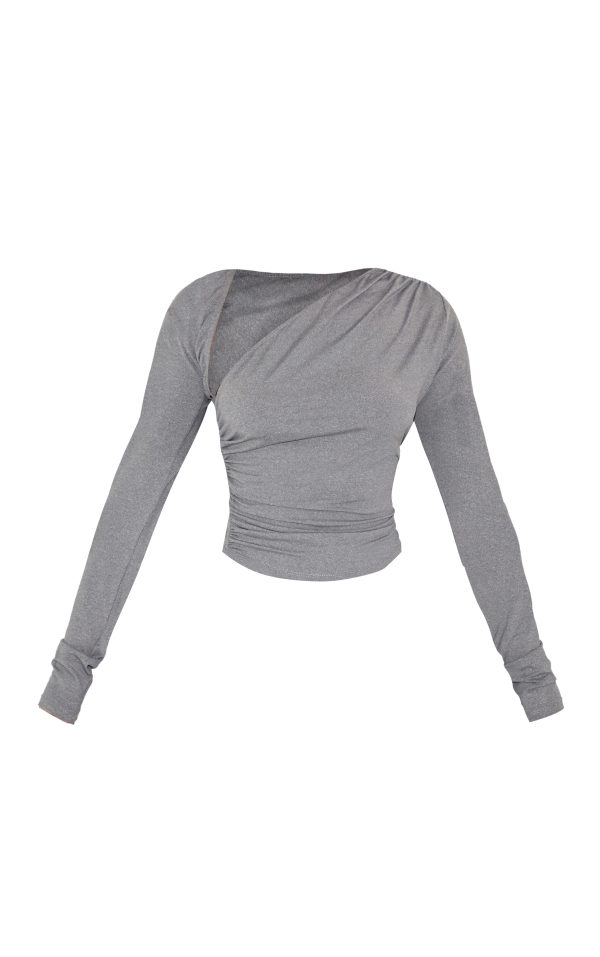 6fe01cfb96a743bd07da7811425f2f80566cf0d3_CNL8388_5_petite_charcoal_slinky_long_sleeve_ruched_side_top