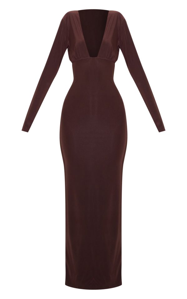 71121a23d1cf230ef2f7d906013ef9b39c2a2e2e_CNM8008_5_deep_chocolate_double_layer_deep_plunge_maxi_dress
