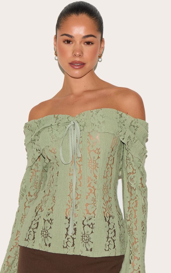 727012022f4167ac61d7fb013ab266b7075afa9a_CNL9805_4_sage_fitted_lace_flared_sleeve_bardot_top