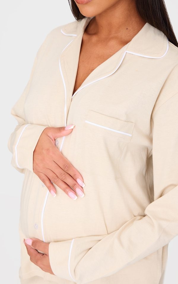 73ba8d5d012f985ec30555621663579db092cdb9_CNL7133_4_maternity_sand_jersey_piping_detail_long_pj_set
