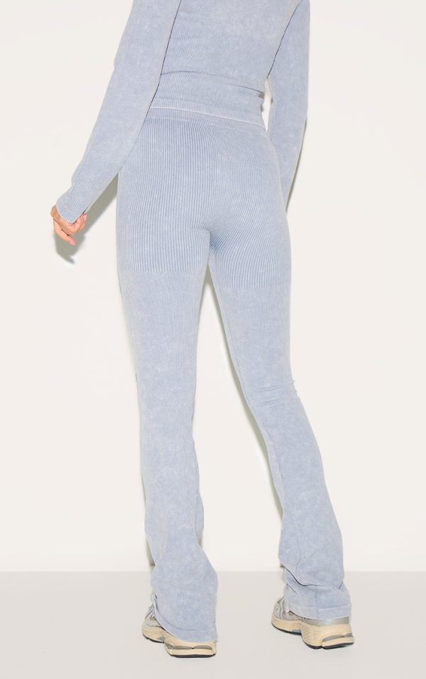 7468022fd94bf513b28e54d7b8f702e27e12d621_CNM1924_3_petite_grey_marl_faded_contour_rib_button_detail_flared_leggings